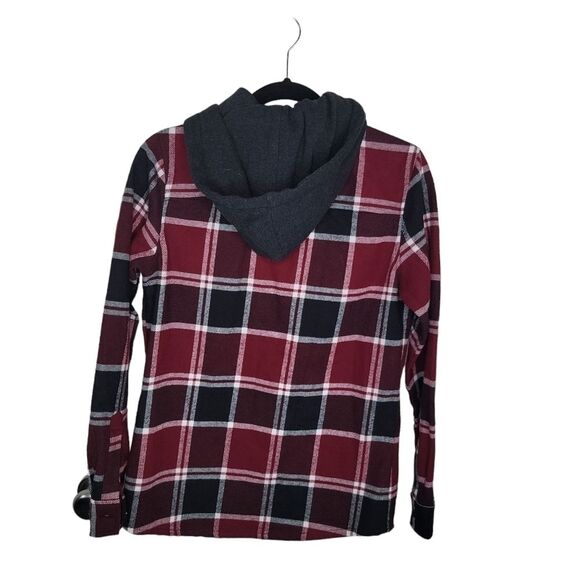 Empyre plaid hooded flannel jacket size small - Picture 2 of 5
